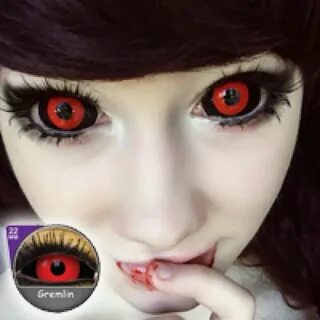 Tokyo Ghoul Cosplay - Phantasee Red Black Sclera Lens Gremli