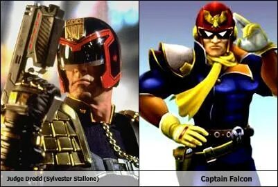 Файл:Judge Dredd & Captain Falcon.jpg - Lurkmore