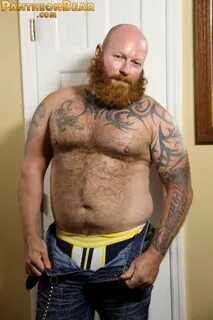 Sexy ginger bear Rusty G is back with a full beard and full 