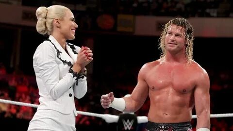 GIF: Lana can get out of the ring just fine on her own Dolph