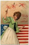 Fourth of July Fourth of july, Vintage postcards, Happy birt