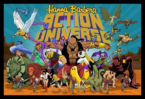 Hanna Barbera Action Universe Small Hanna barbera, Cartoon s