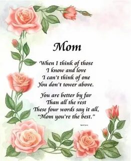 Pin by Julie Trottier on Mom Mothers day poems