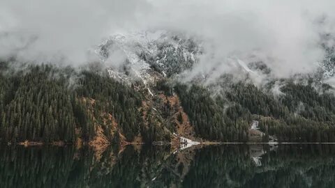 красивый пейзаж озера с туманом обои н - Mobile Legends
