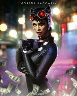 Royy Ledger - Morena Baccarin as Catwoman (Fan art)