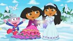 Dora the Explorer and Friends Episode Snowy Icy Festival Car