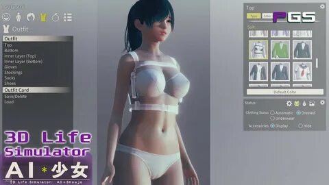 AI Shoujo: 3D Life Simulator - Character Creation and gamepl