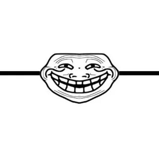 Mirrored Troll Face - Printable Version