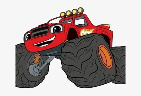 Race Clipart Monster Truck Tire - Blaze And The Monster Mach