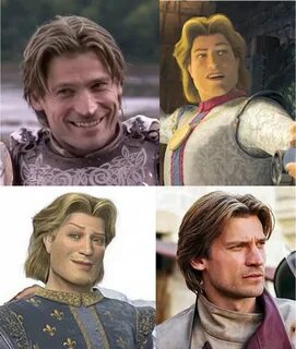 Oh My Word Jaime Lannister IS Prince Charming from Shrek!!! 