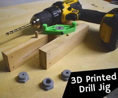 How to Make a 3D Printed Drill Jig for Dowel Joints Drill ji