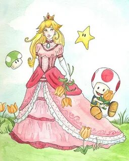 I painted Princess Peach and Toad today. I've always liked h