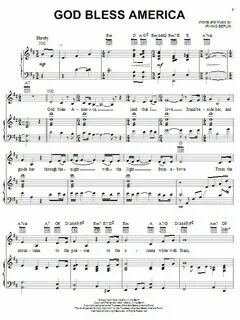 Celine Dion 'God Bless America' Sheet Music and Printable PD