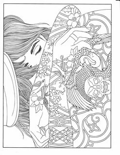 Pin on Body Art Coloring Pages