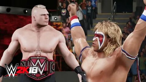 WWE 2K18 Dream Match - Brock Lesnar Vs Ultimate Warrior - Yo