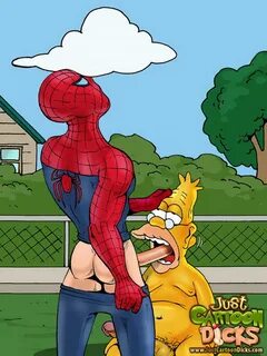 Gorgeous Spider-Man and Abraham Simpson in Your Cartoon Porn gallery. 
