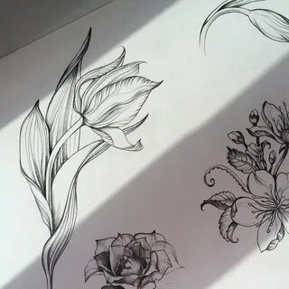 Флора, растения - Тату эскизы Галерея идей для татуировок Фо