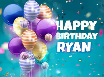 Ryan Happy Birthday Balloons - Happy Birthday