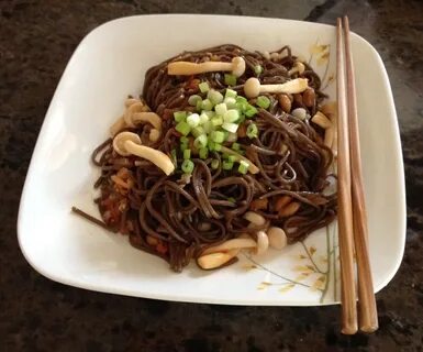 Soba Noodles with Tomato and Natto - yayatheduck