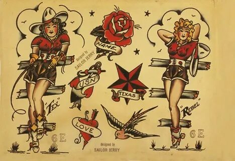 Sailor Jerry Tattoo Art Flash #13 13 x 19 Photo Print in Art