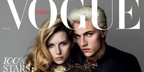 Lottie Moss & Lucky Blue Smith Cover 'Vogue Paris' May 2016 