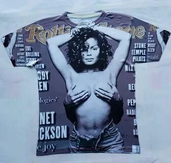 Janet Jackson Rolling stone sublimation T shirt Etsy