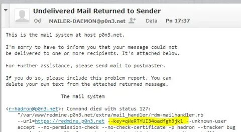 Creating automatic issues from e-mails in Redmine using Post
