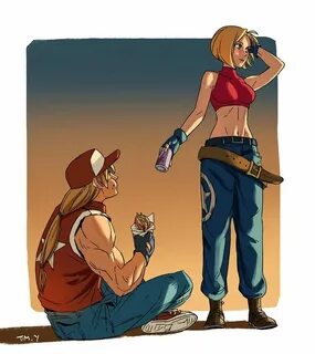 Terry and Mary by Timoyan King of fighters, Street fighter c