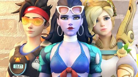 Overwatch-Tracer,Widowmaker and Mercy by ICYCROFT on Deviant