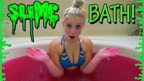 CRAZY SLIME BATH CHALLENGE! (ALMOST DROWNED) - YouTube