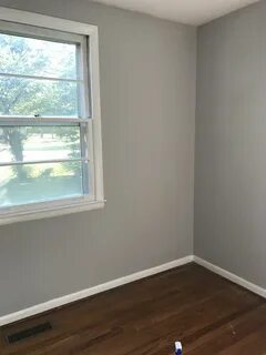 Boys bedroom: love this paint color!! Behr Silver Bullet- fl