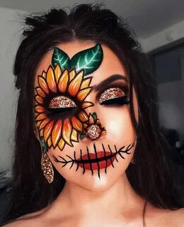 SUNFLOWER SCARECROW 🌻 Follow :@beautymakeuplooks TAG 🥰 #beau