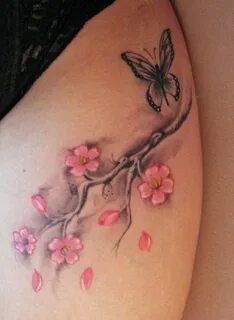 40+ Beautiful Cherry Blossom Tattoos Blossom tattoo, Tattoos
