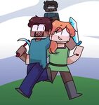 Images Of How To Draw Minecraft Steve And Alex