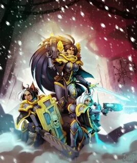 Felinid Sisters by Zliva: ImaginaryWarhammer Warhammer art, 