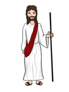 Line art pictures of jesus clipart image #2471