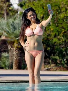 CASEY BATCHELOR in Bikini at a Pool - HawtCelebs
