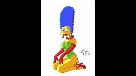 Painting Sexy Marge Simpson Pin Up #1 - YouTube