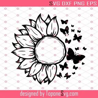 85 Sunflower Butterfly Svg Free SVG PNG EPS DXF File