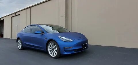 matte blue tesla model x OFF-57