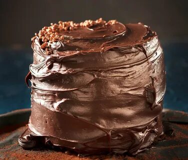 Moist chocolate cake with coconut ganache and white chocolat