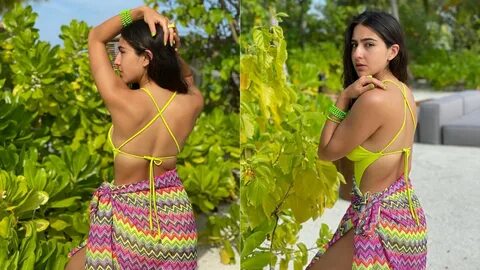 Sara Ali Khan sizzles in a sexy neon yellow bikini; see phot
