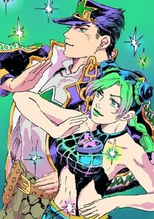 Jolyne Kujo doing the Jotaro pose. 
