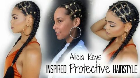 EASY Step-By-Step Alicia Keys Inspired Protective Hairstyle 