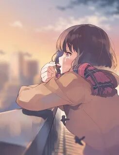 #401025 city, anime, profile, tears, crying screensaver hd, 