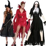 Высокое качество Хэллоуин костюм красного чертика Женский вз