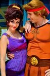Hercules and Megara Disney face characters, Disneyland face 