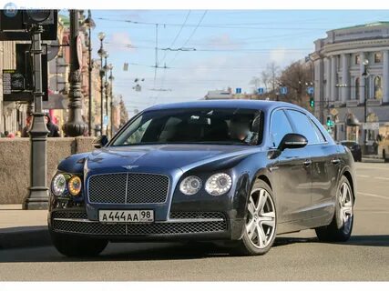"а 444 аа 98" photos Bentley Flying Spur. Russia
