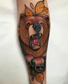 Pin by Cheyenne Palmer on @krishtattoo Bear tattoos, Traditi