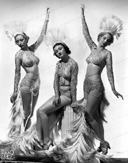 8x10 Print Burlesque Showgirl Dancers by Bruno of Hollywood 